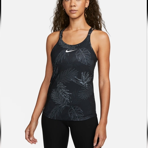 Nike Tops - NWT Nike Dri-FIT One Luxe Womens Slim Fit Strappy Athletic Sporty Tank Black XS